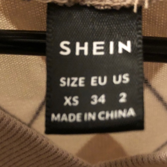 SHEIN Women’s/Girls Argyle Crop Tops (2) XS NWOT - Picture 2 of 6